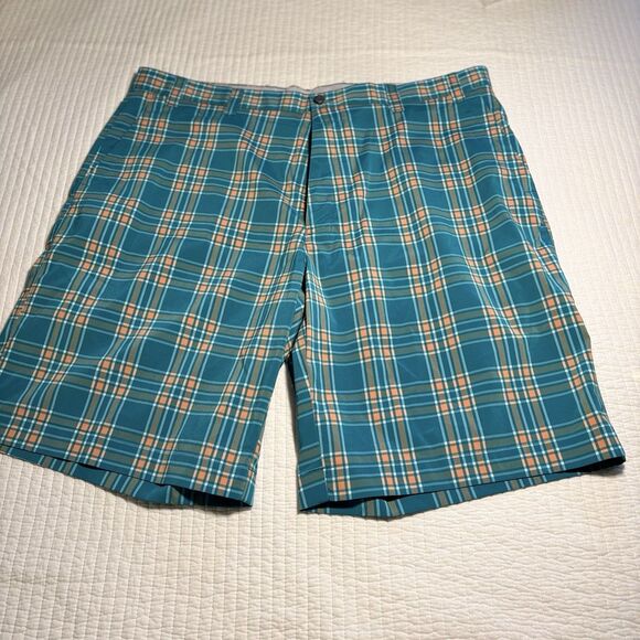 Callaway Other - Men’s Callaway Golf Shorts Plaid 42 Green Orange